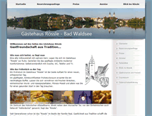 Tablet Screenshot of gaestehaus-roessle.com